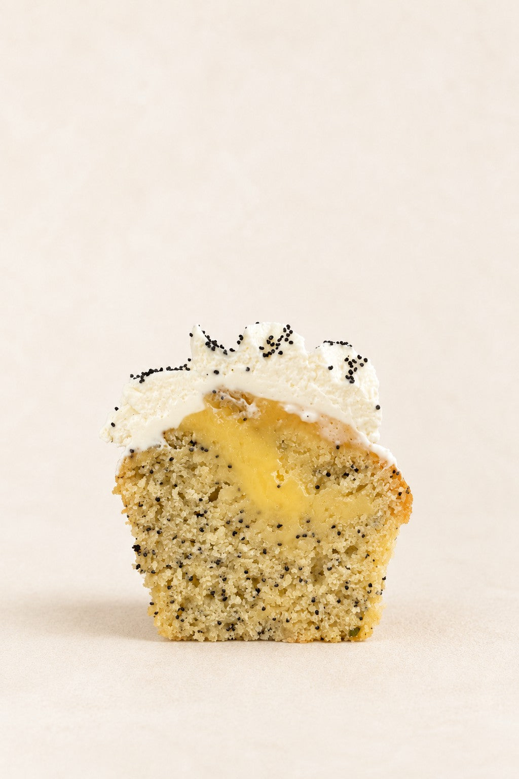 Lemon - Poppy Seed - Yuzu Muffin by Batida - cross-section