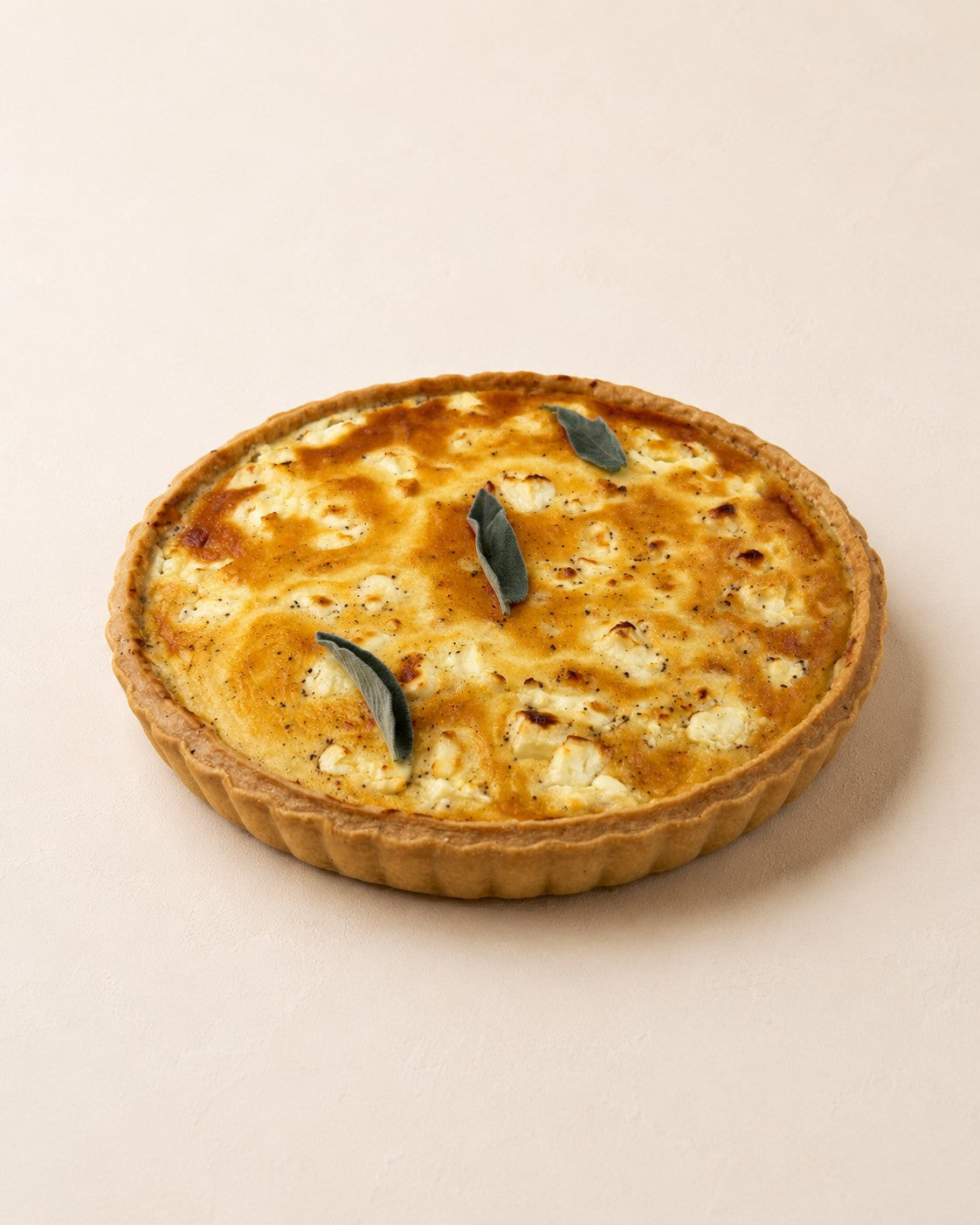 Quiche suszony pomidor - ricotta - bazylia Batida - przekrój