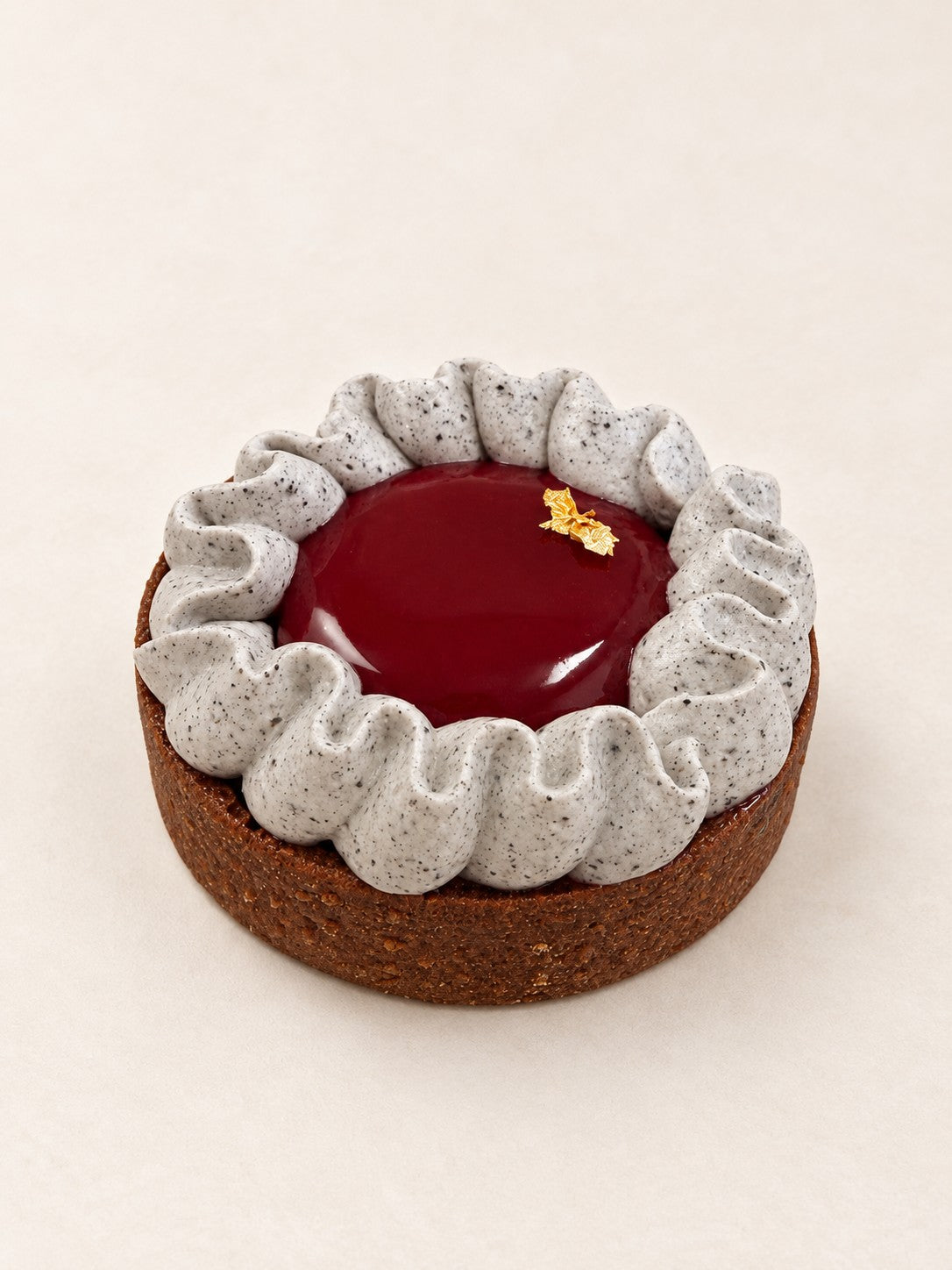 Tartelette mit schwarzem Sesam von Batida - Querschnitt