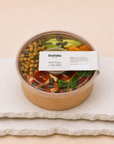 Vegan bowl with BBQ tofu by Batida - tofu in BBQ marinade on a grain base