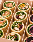 Sezonowe tortille Batida pokrojone w porcje do cateringu