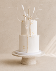 Gâteau minimaliste de Batida - gâteau de mariage minimaliste
