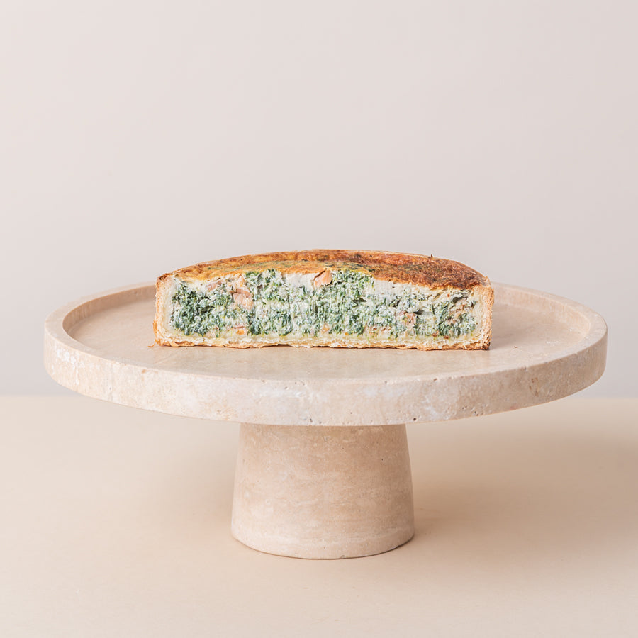 Quiche z łososiem i szpinakiem