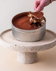 Tiramisu in a tin by Batida - sponge fingers with espresso, mascarpone cream with Baileys and cocoa, a spoonable dessert