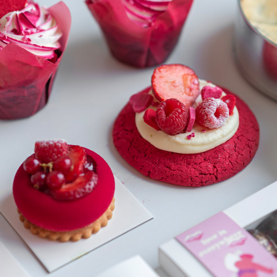 Walentynkowy crumble cookie