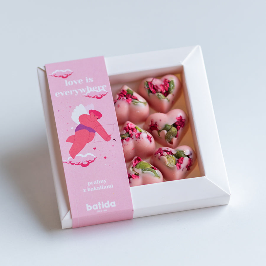 Walentynkowe praliny z bakaliami