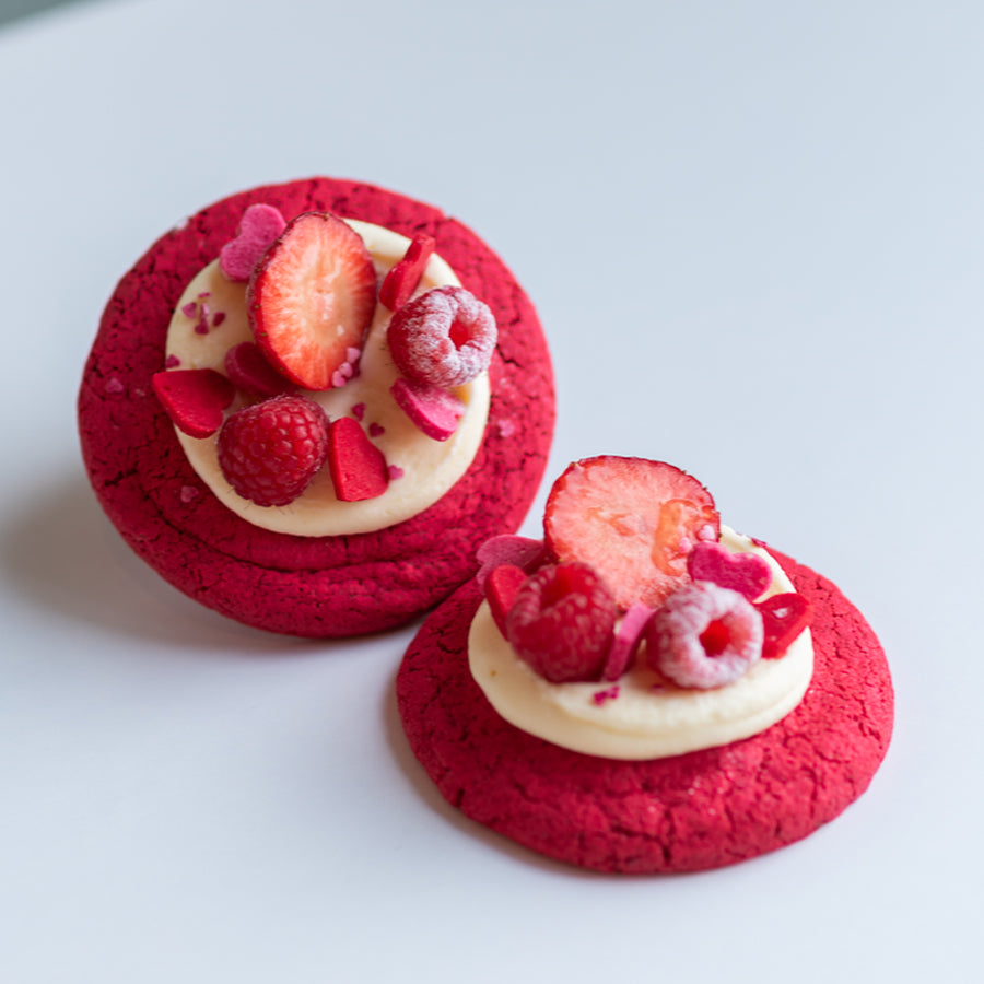 Walentynkowy crumble cookie