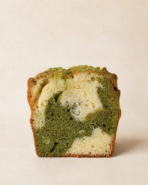 Marmorkuchen Matcha - Vanille von Batida - Querschnitt