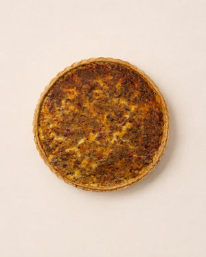 Quiche Lorraine von Batida - ganze Tarte auf Butter-Mürbeteigboden