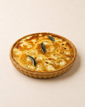 Quiche suszony pomidor - ricotta - bazylia Batida - przekrój