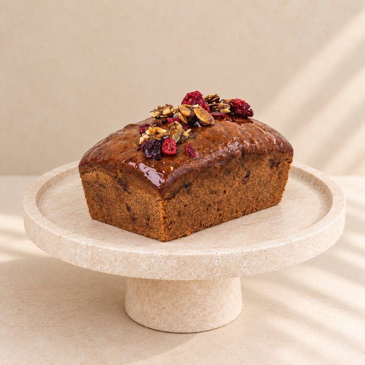 Pumpkin bread with cranberries 