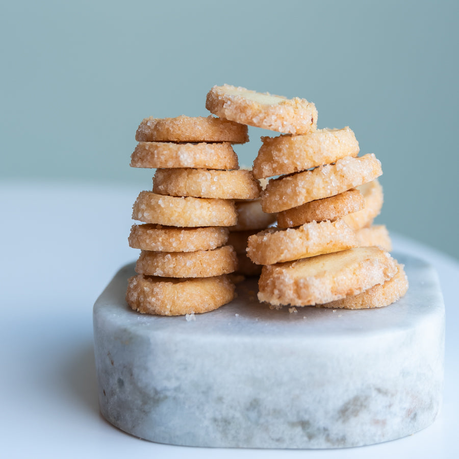 Shortbread cookies with sugar