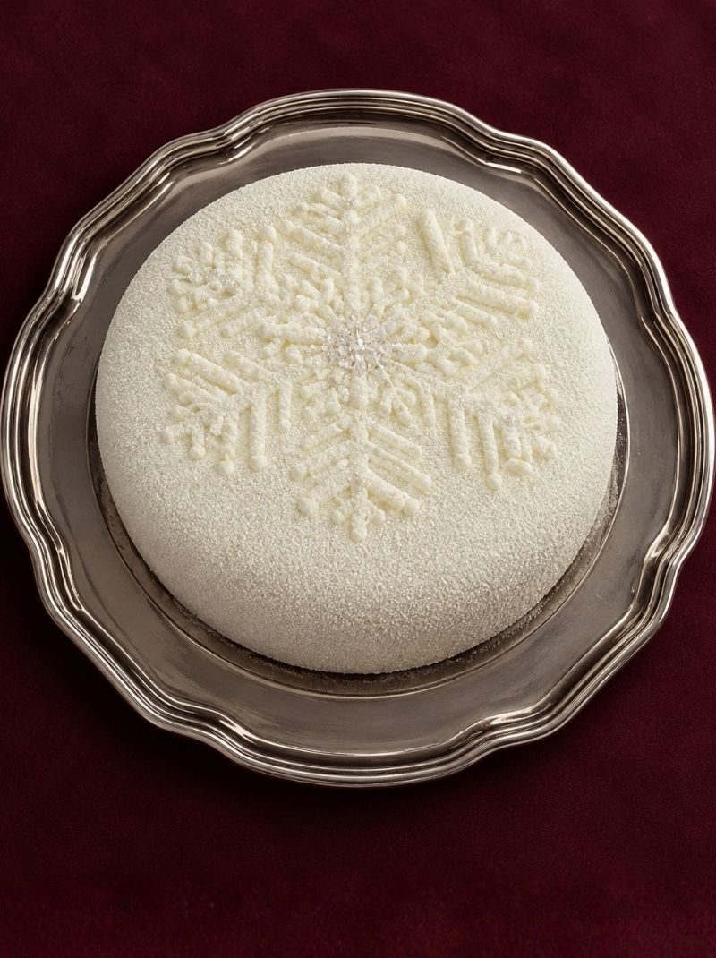 Tort ze śnieżynką