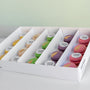 Colorful macaroons with logo