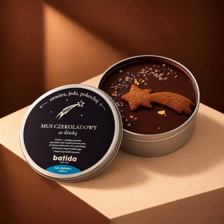 Schokoladenmousse mit Pflaume ohne Zuckerzusatz