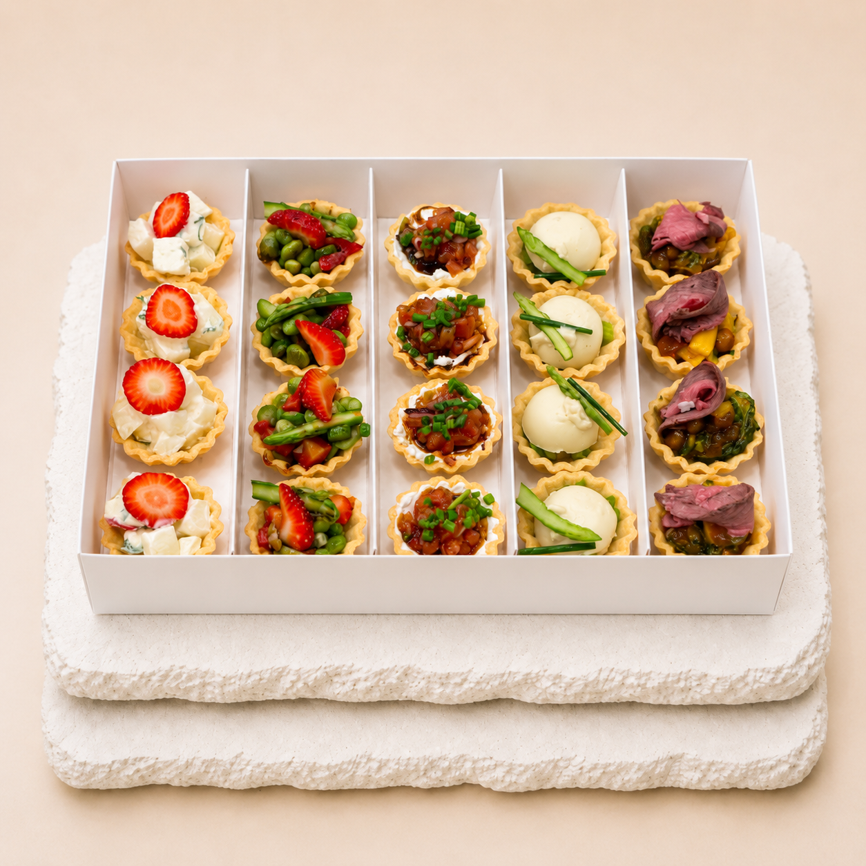Set saisonaler Tartelettes