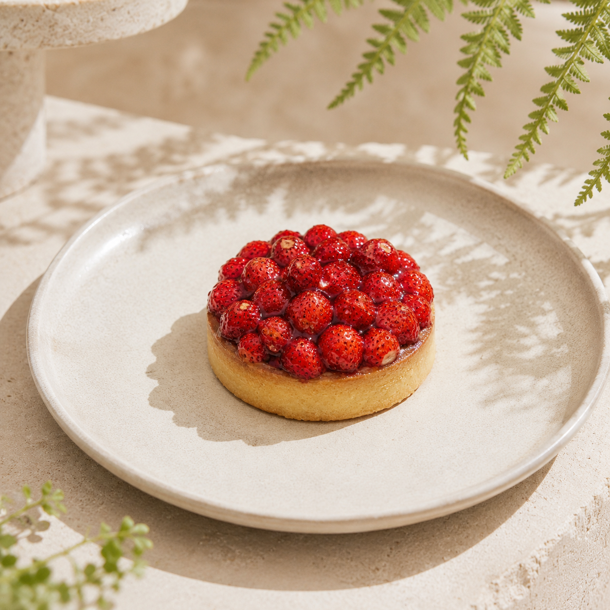 Wild strawberry tart